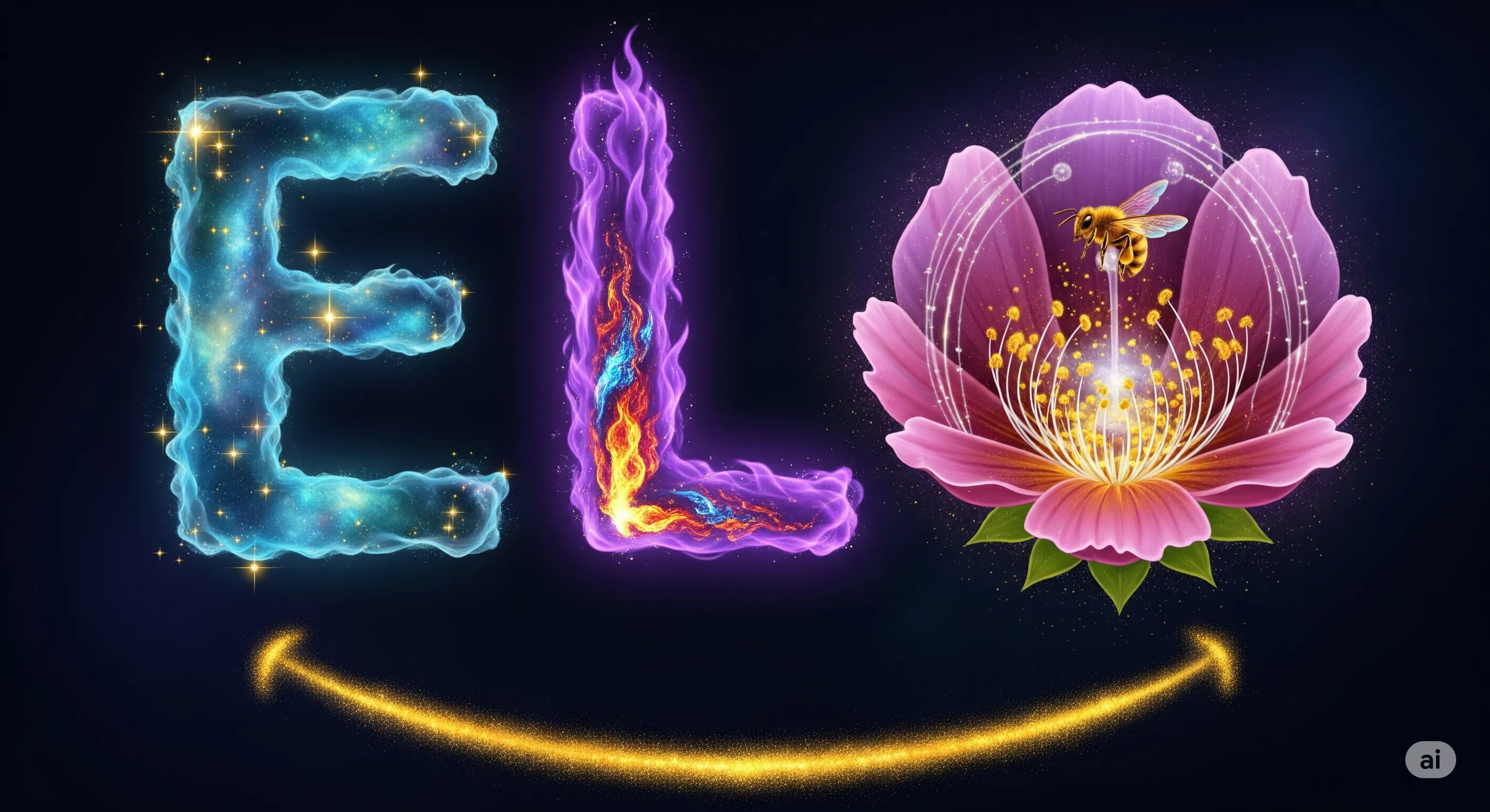 Ilustração cósmica representando a essência da ELOnARTE